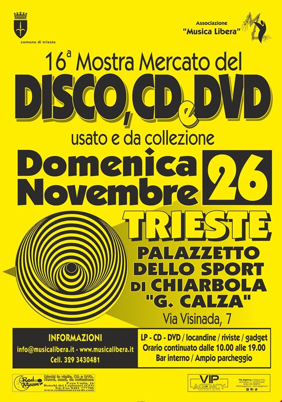 Mostra Mercato del Disco, CD, DVD Usato e da Collezione Trieste